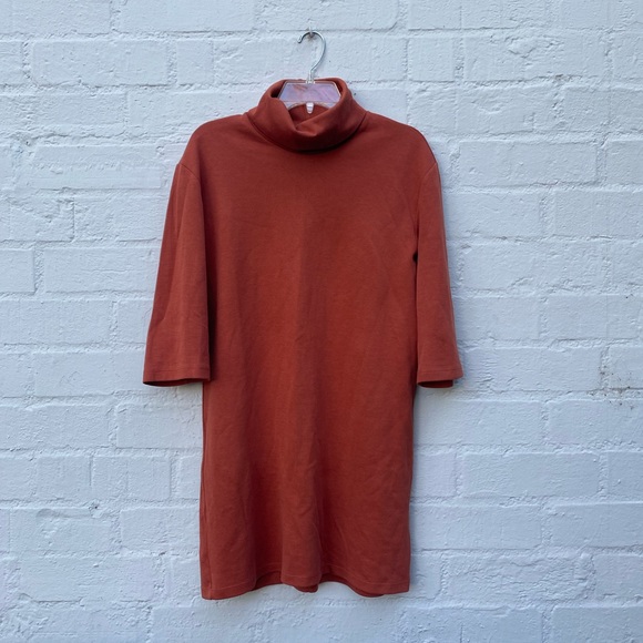 zara red turtleneck dress Zara | Dresses | Zara Red 34 Sleeve Turtle Neck Dress Size M